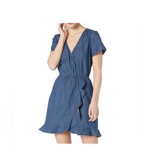 J. Crew Jean Wrap dress